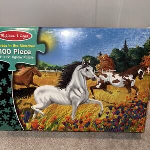 Melissa & Doug 100 Piece " Horse In The Meadow" 14"x19" Jigsaw Puzzle NEW Sealed
